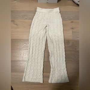 H&M cable knit design lounge pants